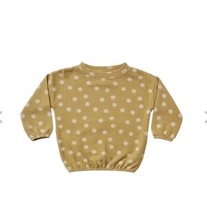 Kids Yellow sunburst Dot Sweatshirt by Rylee and Cru